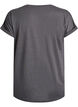 Kort&auml;rmad t-shirt i bomullsmix, Gr&aring;, Packshot image number 1