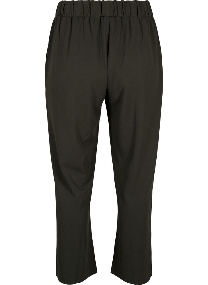 L&ouml;st sittande byxor med fickor, Gr&ouml;n, Packshot image number 1