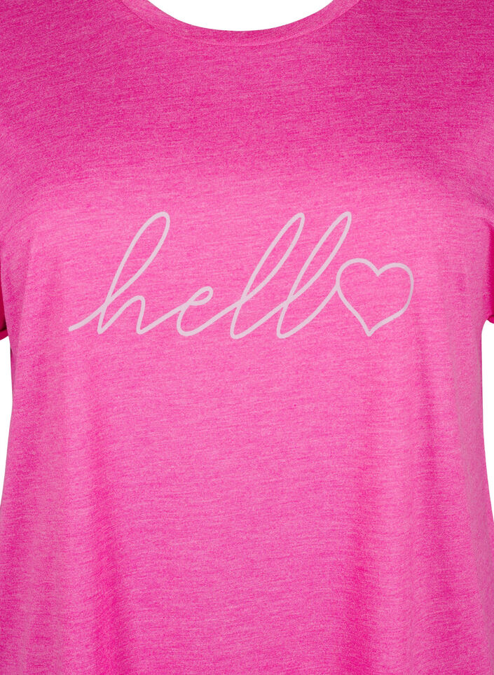 Kort&auml;rmat nattlinne med texttryck, 9990, Packshot image number 2