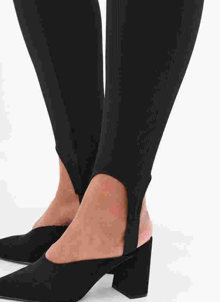 Leggings med band under foten, Black, Model image number 2