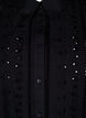 Skjortklänning i bomull med broderi anglaise, Black, Packshot image number 2
