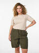 L&ouml;sa shorts i bomull med fickor, Gr&ouml;n, Model image number 0