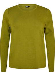 L&aring;ng&auml;rmad bas-T-shirt med rund hals, Gr&ouml;n