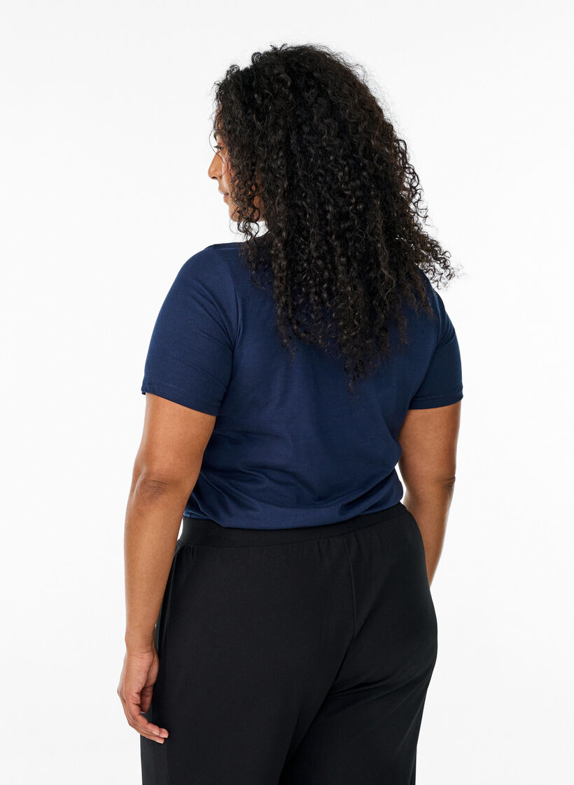 FLASH - T-shirt med tryck, Blå, Model image number 2