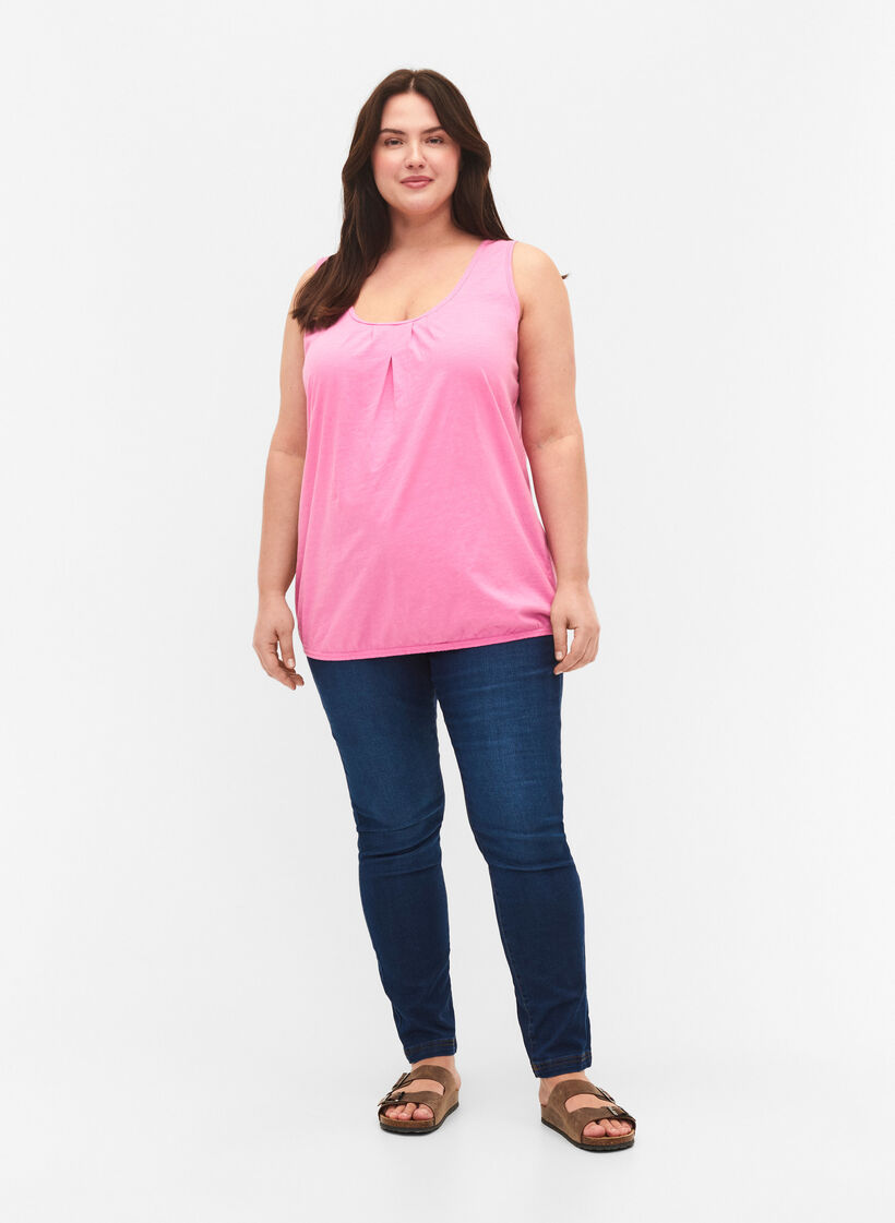 2-pack bomullstopp med spetskant, Rosebloom / Black, Model image number 2