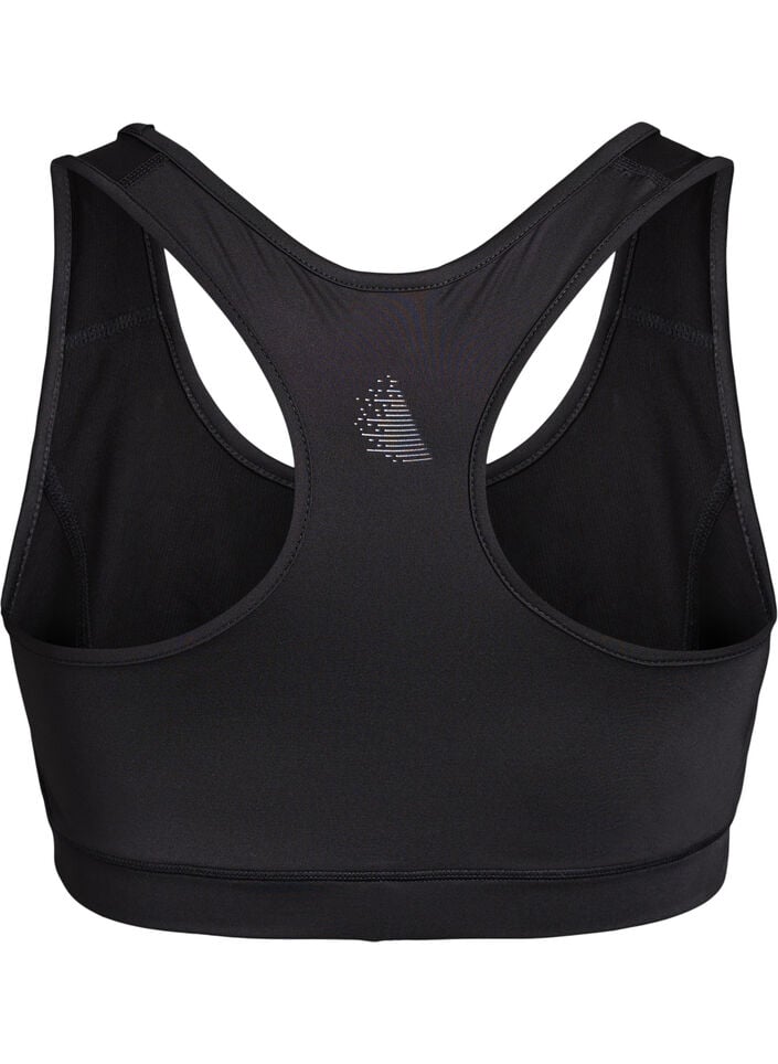 Sport-BH med racerback, Svart, Packshot image number 1
