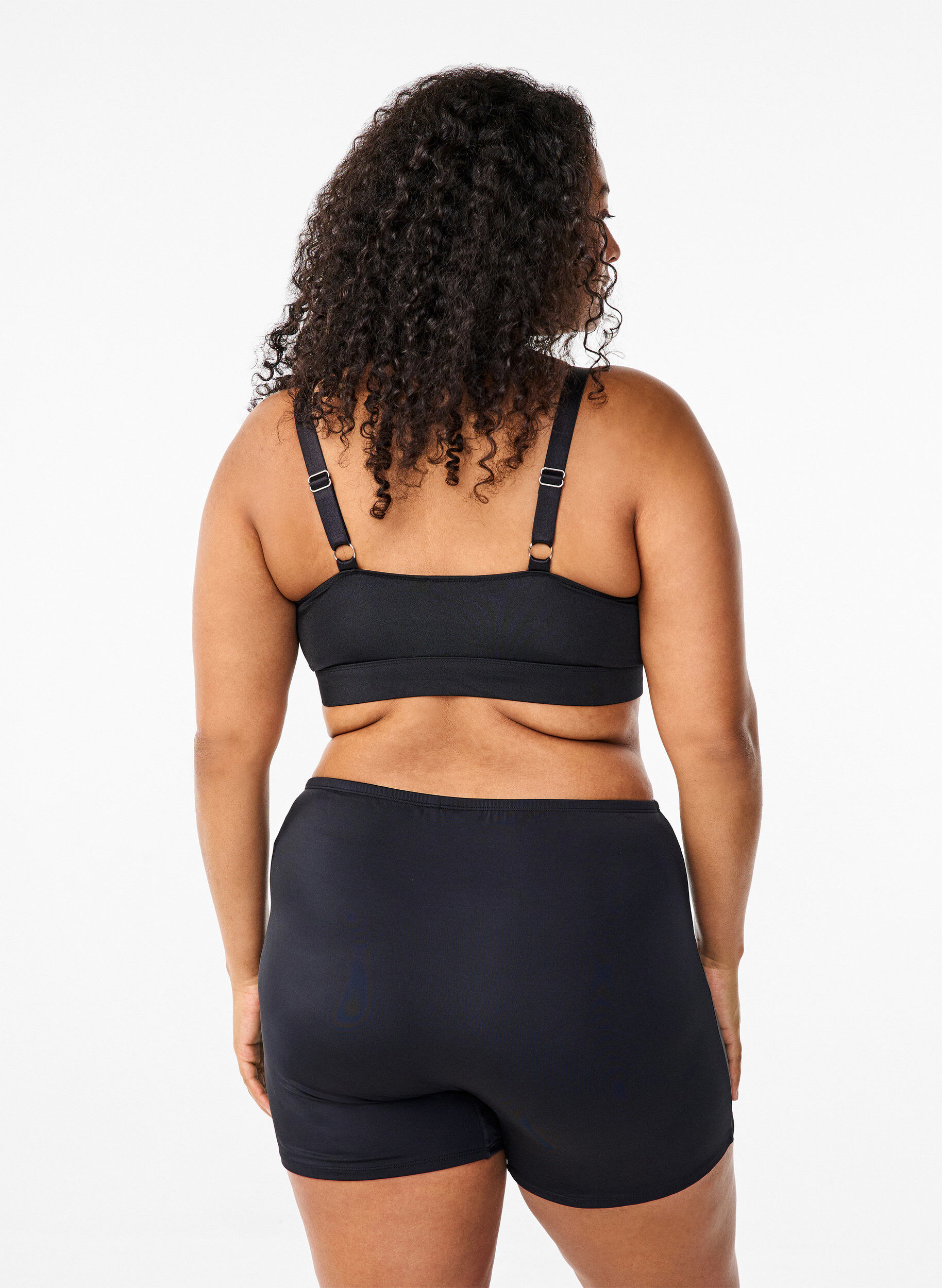 Zizzi Bikinishorts, Svart, Model image number 2