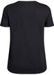 Jul-t-shirt i ekologisk bomull, Svart, Packshot image number 1