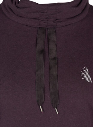 Sweatshirt med hög hals, Blackberry Wine, Packshot image number 2