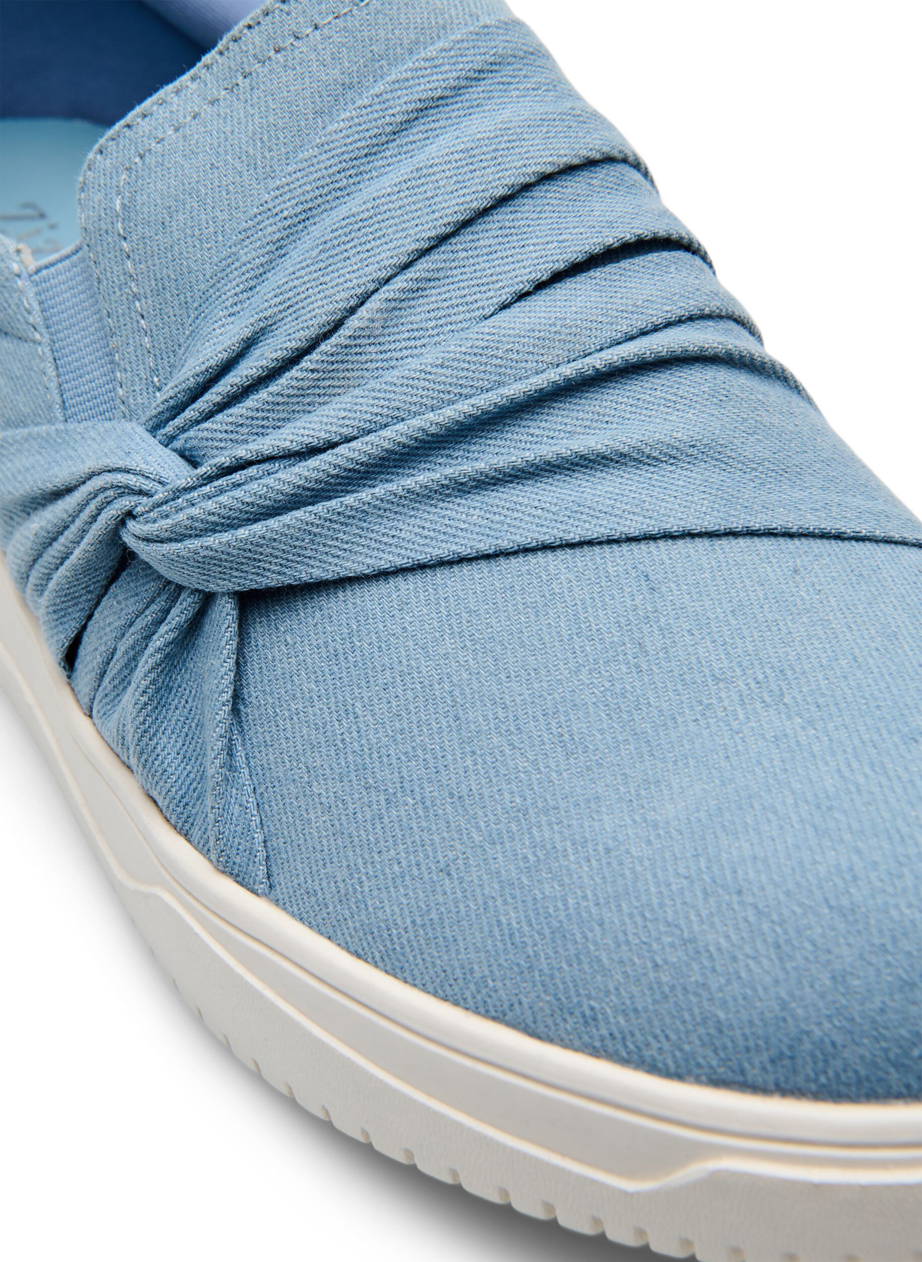 Zizzi Wide fit - Slip-on med knutdetalj, Bl&aring;, Packshot image number 3