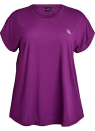 Enf&auml;rgad tr&auml;nings-T-shirt, Lila