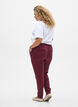 Croppade Maddison-byxor, M&ouml;rk Bordeaux, Model image number 2