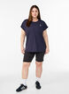 Enf&auml;rgad tr&auml;nings-T-shirt, Bl&aring;, Model image number 1
