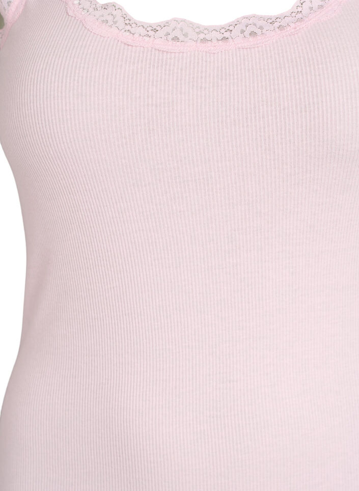 Topp med spetskant, Rosa, Packshot image number 2