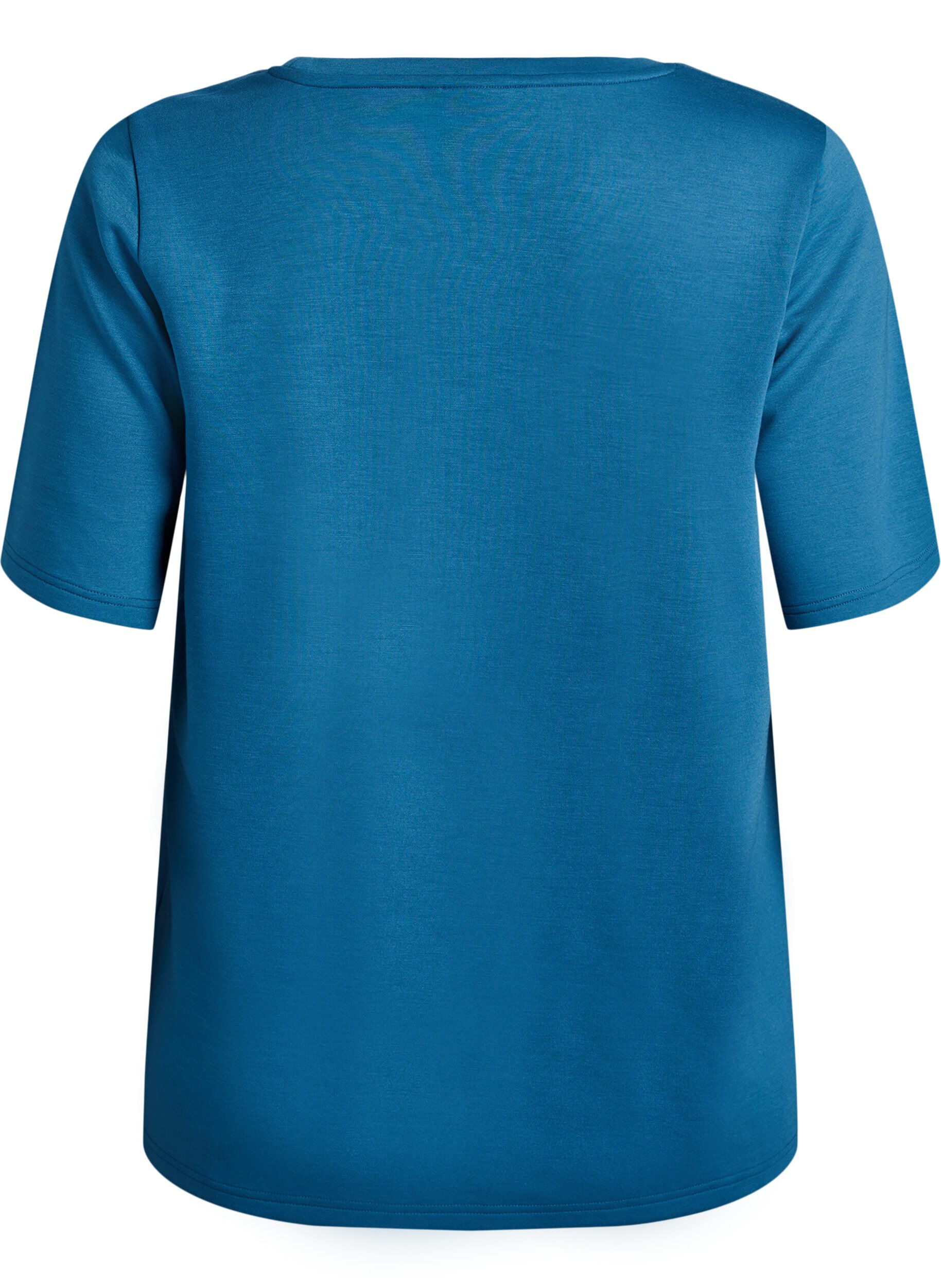 ZizziT-shirt i modalblandning, Bl&aring;, Packshot image number 1
