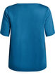 T-shirt i modalblandning, Bl&aring;, Packshot image number 1