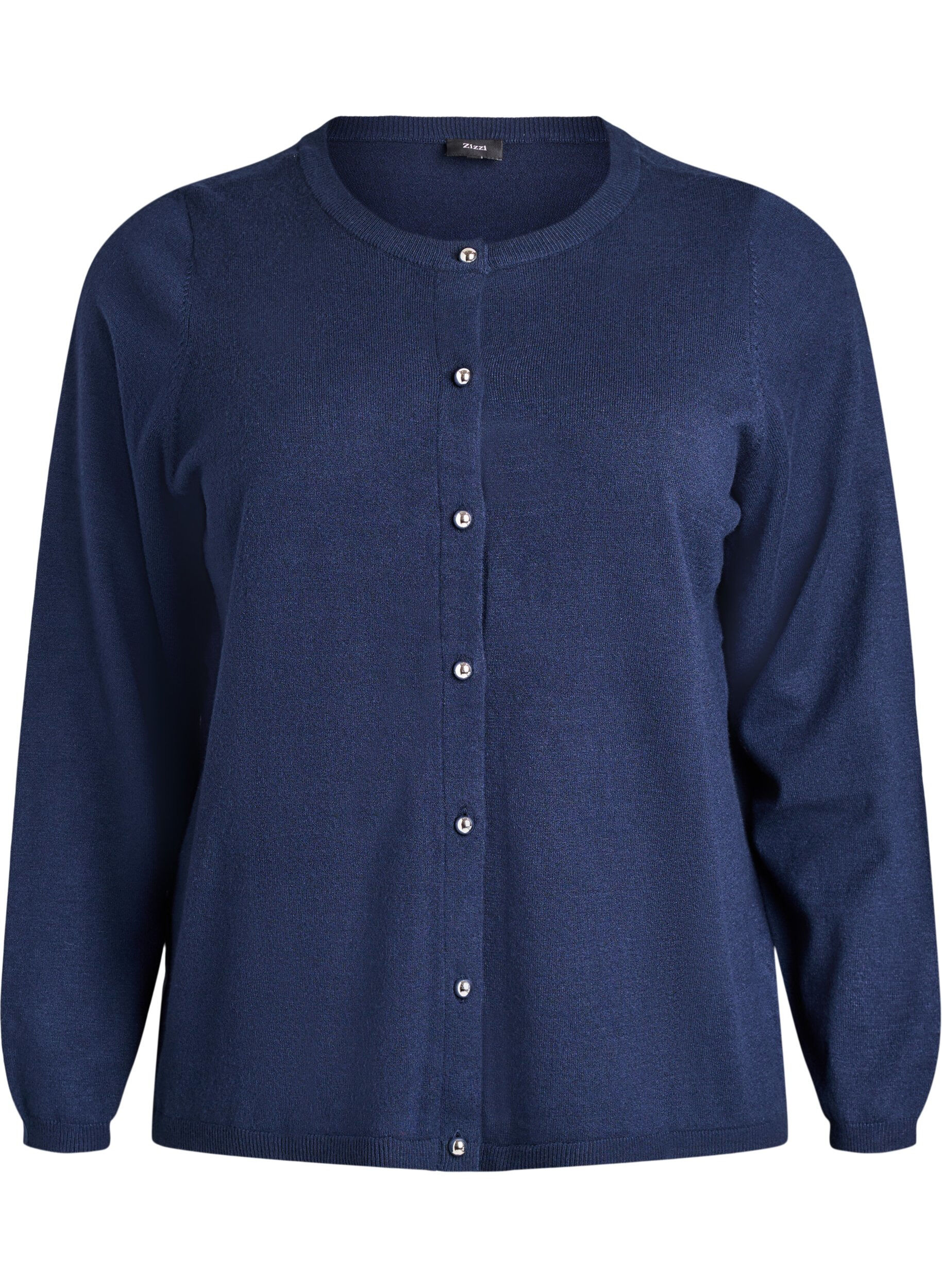 Cardigan med runda knappar