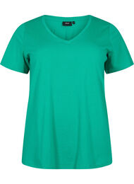 Kortärmad t-shirt med v-hals, Simply Green