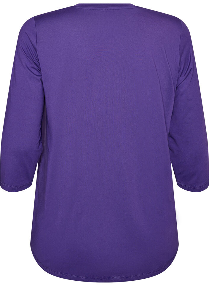 Tr&auml;ningstr&ouml;ja med 3/4 &auml;rmar, Lila, Packshot image number 1