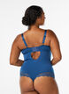 Body i spets med bygel och banddetaljer, Bl&aring;, Model image number 1