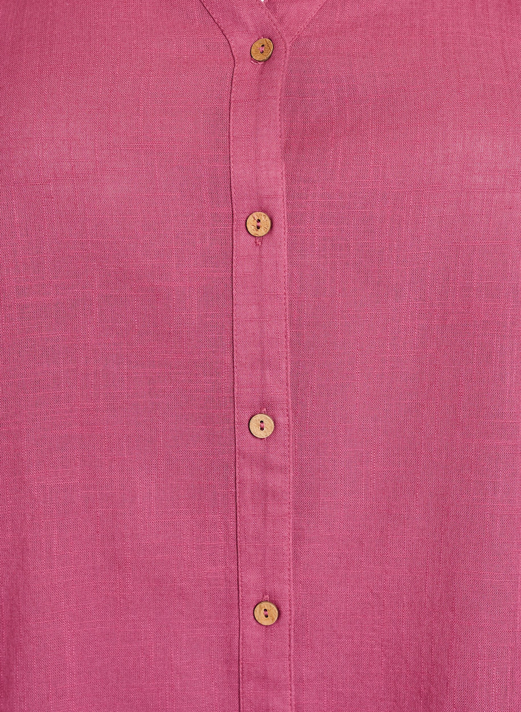 ZizziBomullsblus med v-ringning, R&ouml;d, Packshot image number 2
