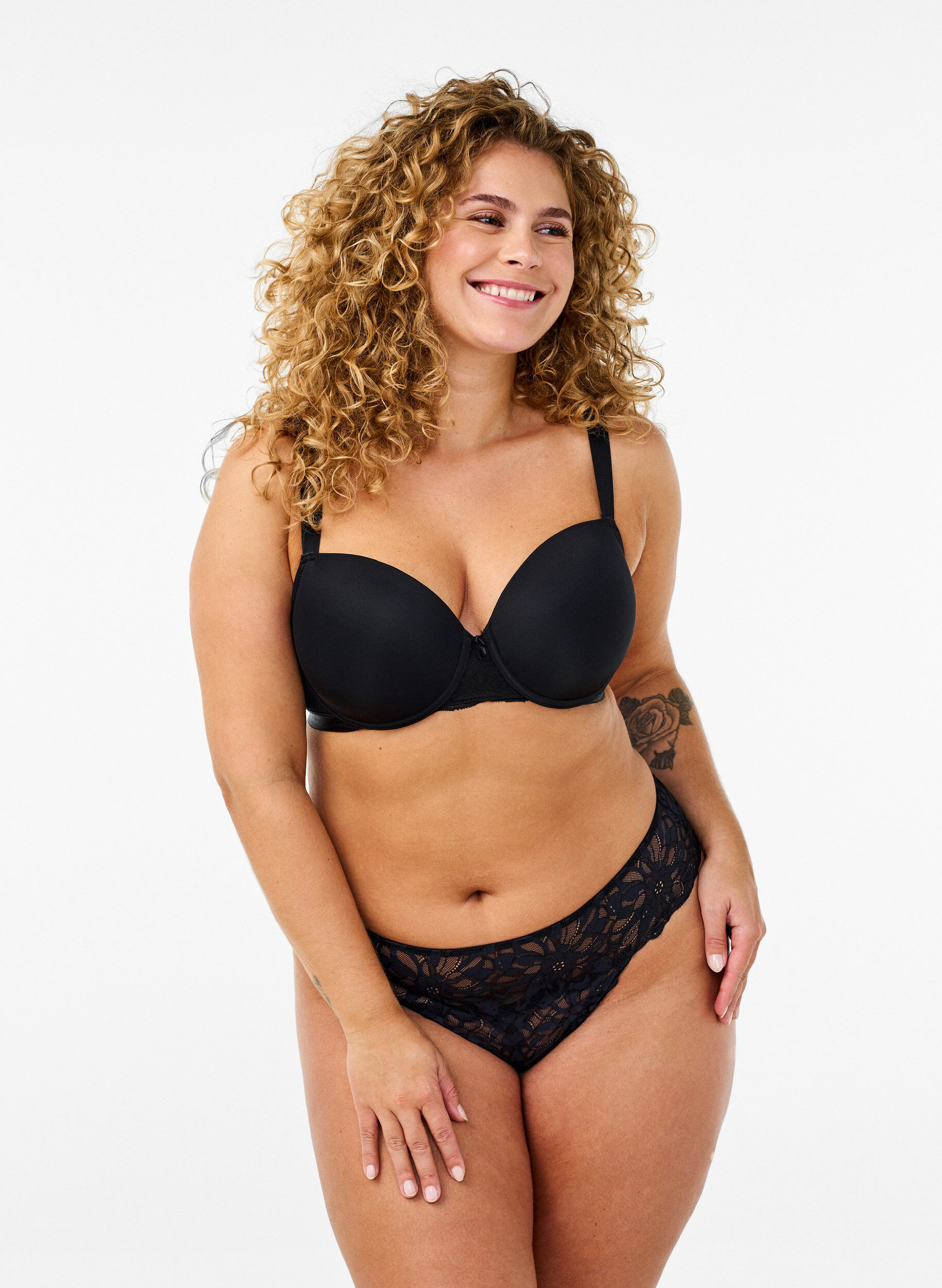 Zizzi Blondetrosa utan gren, Svart, Model image number 0