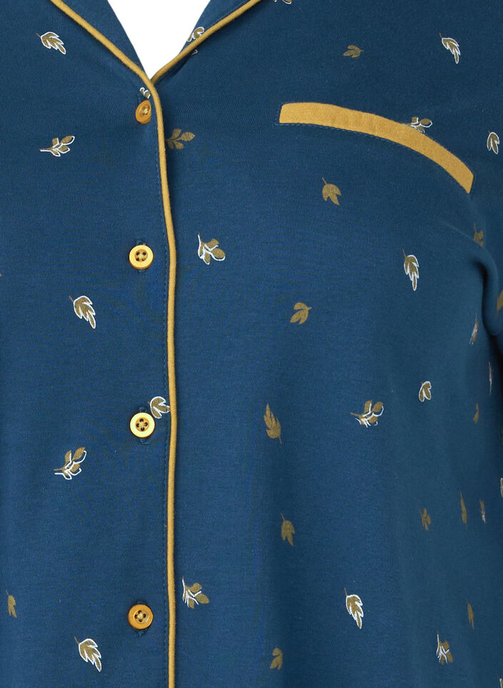 Nattlinne i bomull, Blue Opal AOP, Packshot image number 2