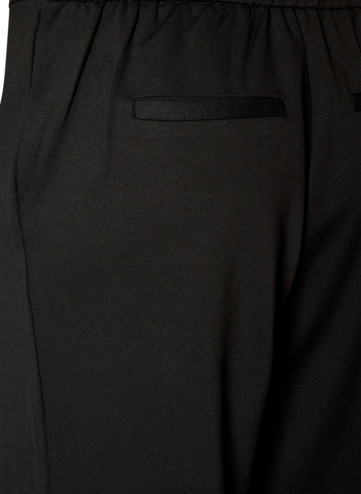 L&ouml;sa byxor i jersey med h&ouml;g midja, Svart, Packshot image number 3