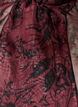 Skir skjortblus med blomm&ouml;nster och knytdetalj, M&ouml;rk Bordeaux, Packshot image number 2