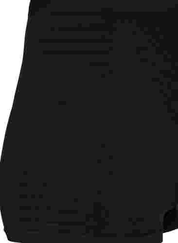 Seamless shorts med normalhög midja, Black, Packshot image number 3