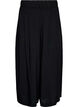 Culottes i viskos med h&ouml;g midja och vida ben, Svart, Packshot image number 0