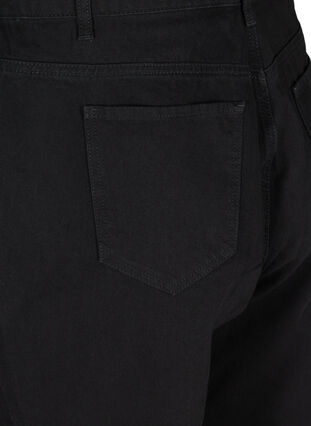 Pösiga jeans i bomull, Black , Packshot image number 3