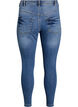 Croppade Amy jeans med dragkedja, Bl&aring;, Packshot image number 1
