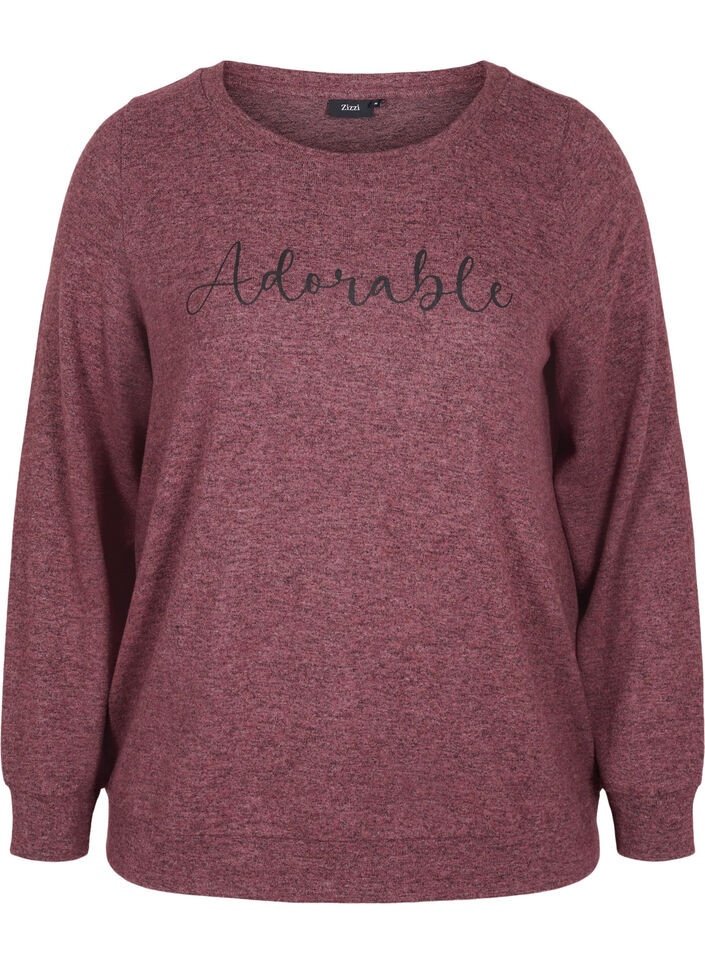 Melerad topp i viskosblandning, Port Royal Mel, Packshot image number 0