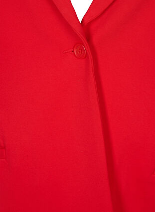 Enkel blazer med knapp, Flame Scarlet, Packshot image number 2