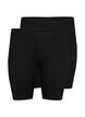 2-pack cykelshorts i viskos, Svart, Packshot image number 0