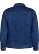 Kort denimjacka i bomull, Blue denim, Packshot image number 1