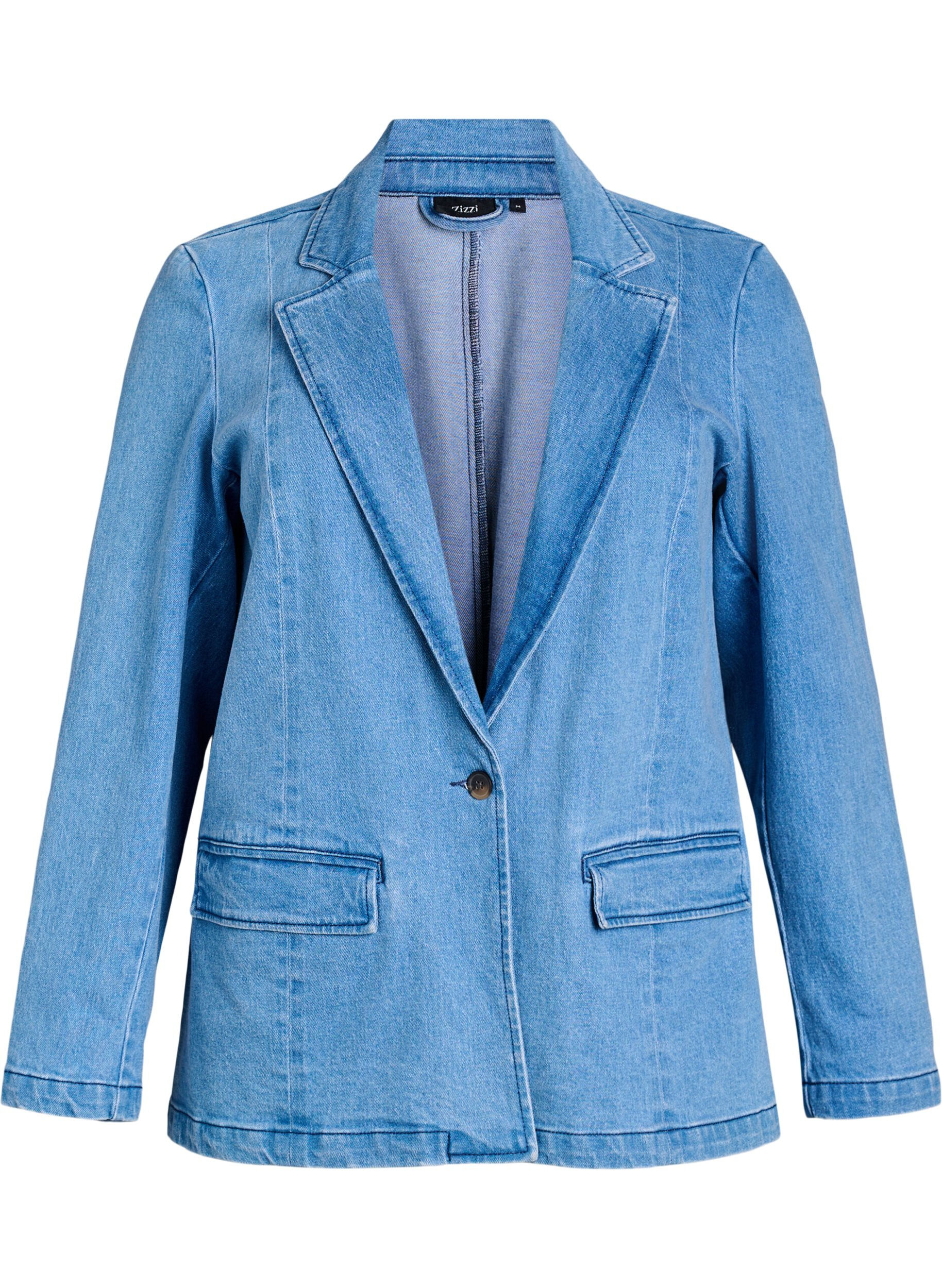 Denimblazer med fickor