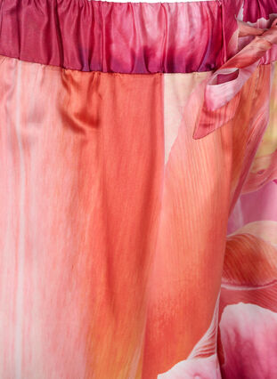 Mönstrade nattshorts med dragsko, Orange Pink AOP, Packshot image number 2