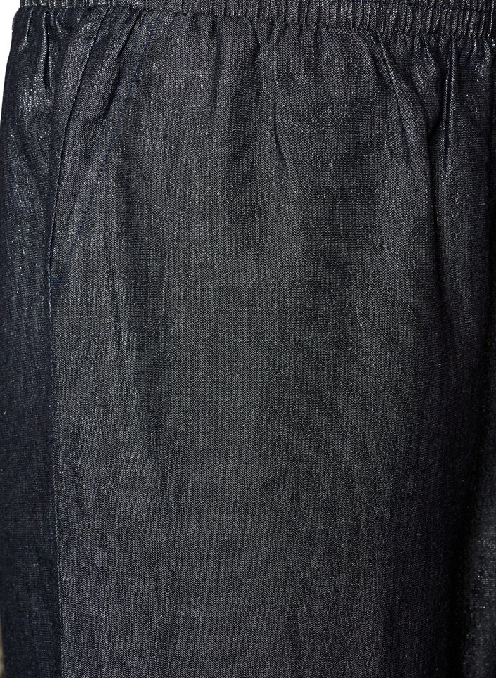 Jeans med raka ben med glittertr&aring;d, Gr&aring;, Packshot image number 2