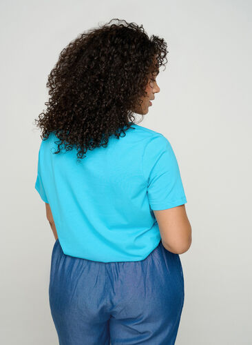 Basis t-shirt, River Blue, Model image number 1