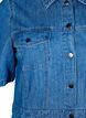 Jeanskjol i midil&auml;ngd med knappar och korta &auml;rmar, Bl&aring;, Packshot image number 2