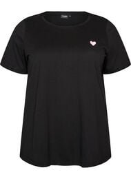 T-shirt med tryck, Svart