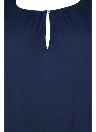 Viskosklänning med 3/4-ärmar, Navy Blazer, Packshot image number 2