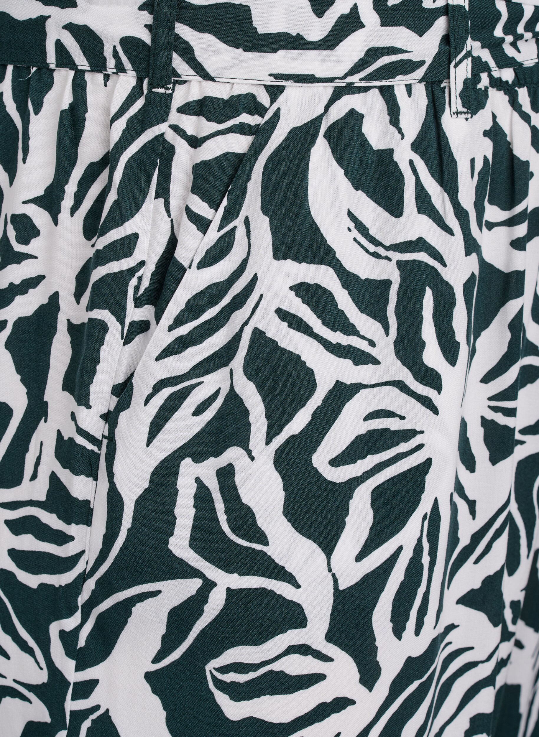 Zizzi Viskosbyxor med h&ouml;g midja, Gr&ouml;n, Packshot image number 2