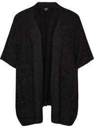 Cardigan &ouml;ppen framtill med vida &auml;rmar, Svart