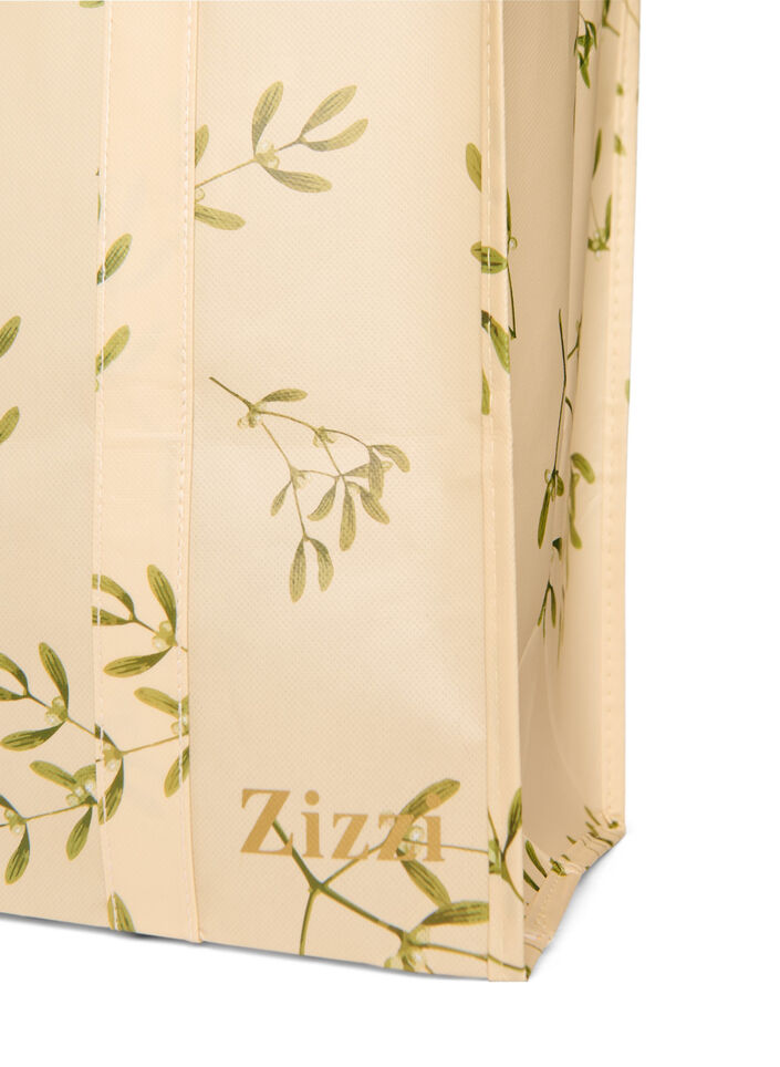 Shoppingv&auml;ska med dragkedja, Beige, Packshot image number 2