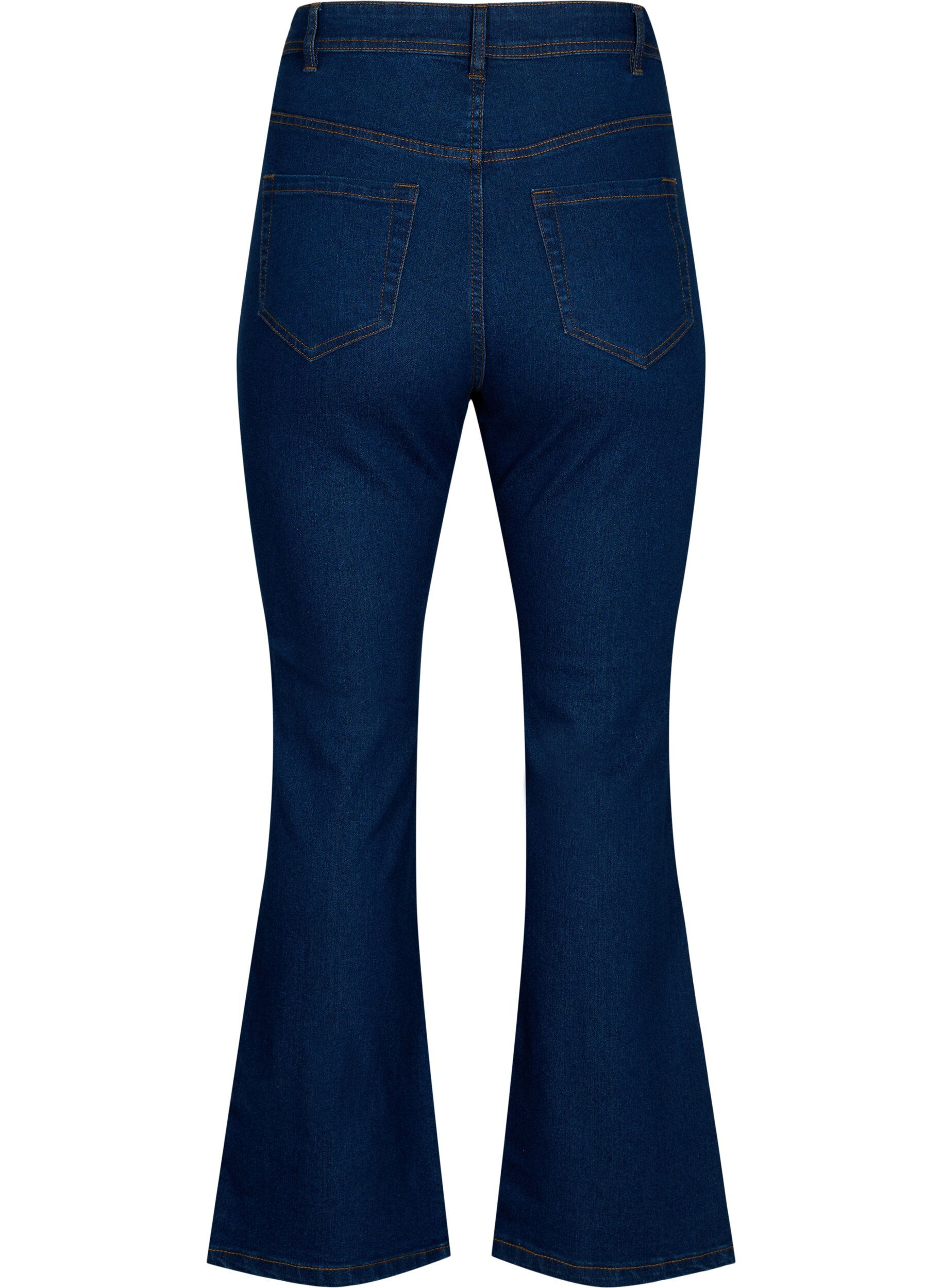 ZizziH&ouml;gmidjade jeans med bootcut, Bl&aring;, Packshot image number 1