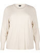 FLASH - Stickad blus med rund hals, Beige, Packshot image number 0