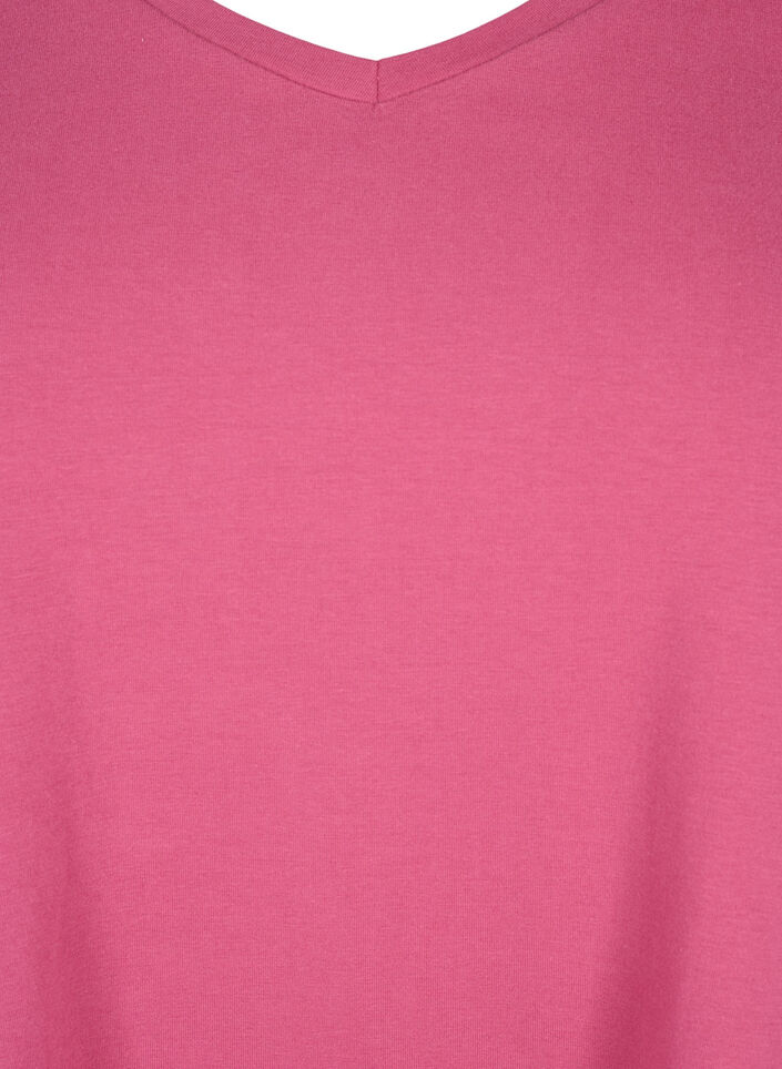Enf&auml;rgad bas-t-shirt i bomull, R&ouml;d, Packshot image number 2